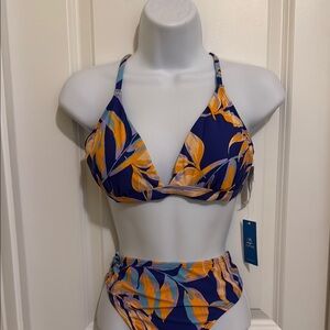 Cupshe Tropical Leaf Print Bikini Set